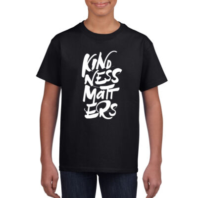 Youth Kindness Matters tee - black Thumbnail