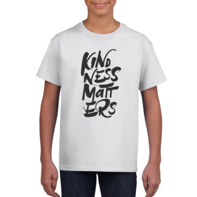 Youth Kindness Matters Tee - white Thumbnail