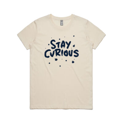 Stay Curious - Women's Natural tee Thumbnail